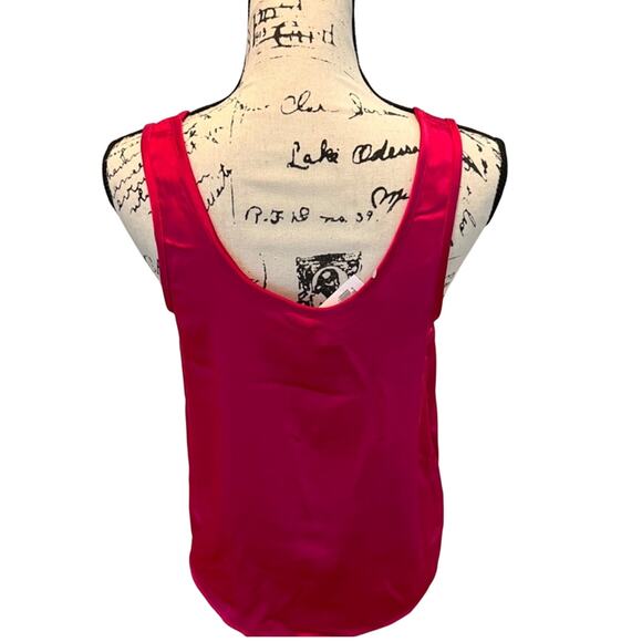 Old Navy Hot Pink Satin Tank Top Size XS - Picture 2 of 8